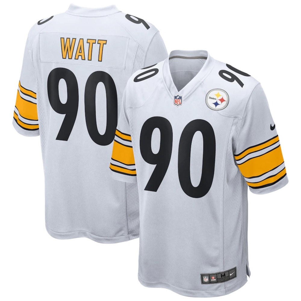 Pittsburgh Steelers T.J. Watt Nike White Game Jersey